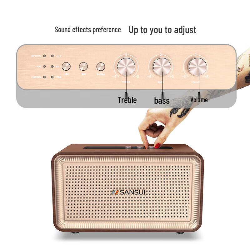 Беспроводная Bluetooth-колонка SANSUI A5 с сабвуфером, штекер CN (адаптер в комплекте)