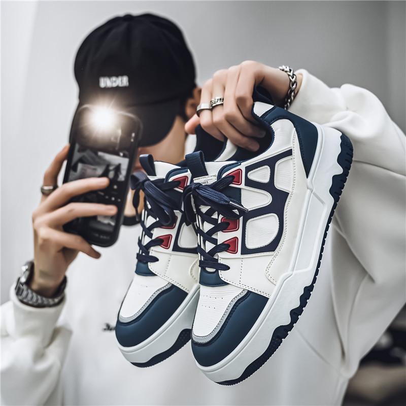 2024 Autumn New Men's Shoes Korean Version of Versatile Board Shoes Student Casual Shoes Men's Travel Shoes Sports Shoes Men's Single Shoes