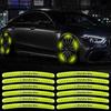 Hot W204 2025 Hot New 20pcs Luminous Car Wheel Hub Stickers High Reflective Stripe Tape For Mercedes Benz B/C/E/S Class A Class