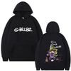 Худи с графическим принтом рок-группы Gorillaz для мужчин и женщин, модное, винтажное, оверсайз, стритвир, унисекс, повседневное, свитшот из флиса и хлопка с капюшоном