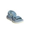 Adidas Sumra Sandals Comfortable Versatile Non-Slip Durable Low-Top Kids Sandals Kids Sandals Gray Blue FV0833
