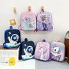 Elsa Cartoon 3d Hard Shell Double Shoulder Backpack Unicorn Schoolbag Waterproof
