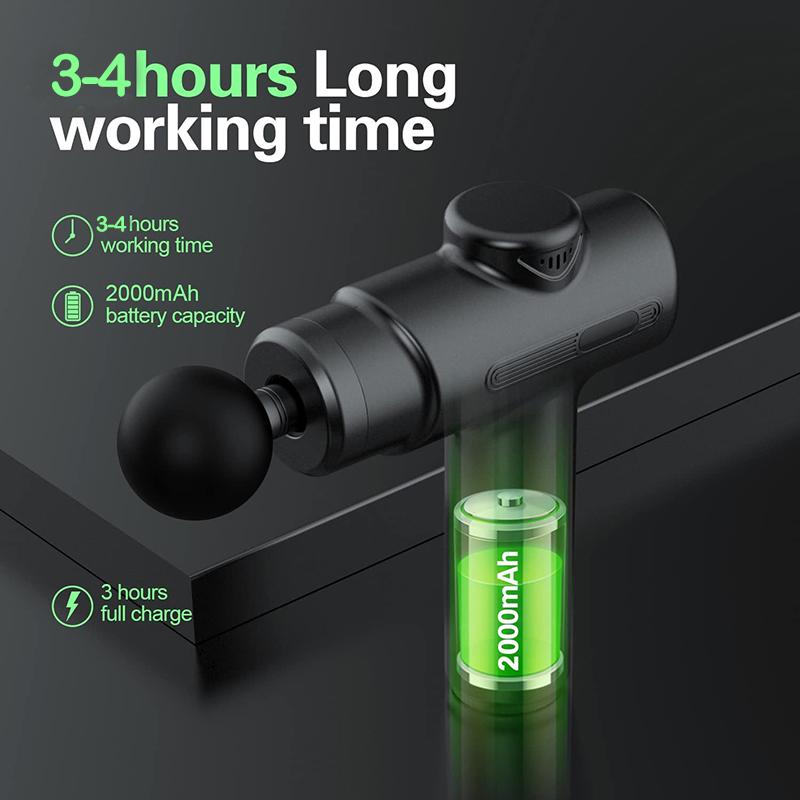 Portable Fascia Gun Deep Tissue Massager for Athletes Muscle Pain Relief Percussion Massage Gun for Back Body