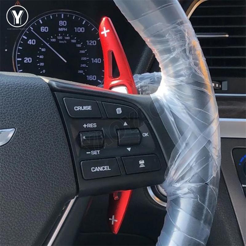 Paddle Shifter For Hyundai Genesis DH 2014 2015 2016 2017 G80 2018 2019 2020 Aluminum Steering Wheel Shift Paddle Extension