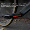 Mountain Bicycles Pedals Reflective Sheet Safety Bicycles Platform Pedals Nylon Bicycles Pedals with Sandpaper Surfaces