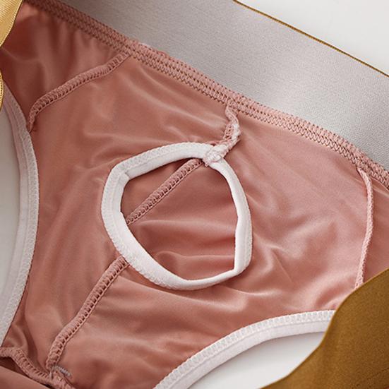 Трусы С низкой посадкой Эластичный пояс Дизайн с боковым вырезом U-образные трусы Дышащие