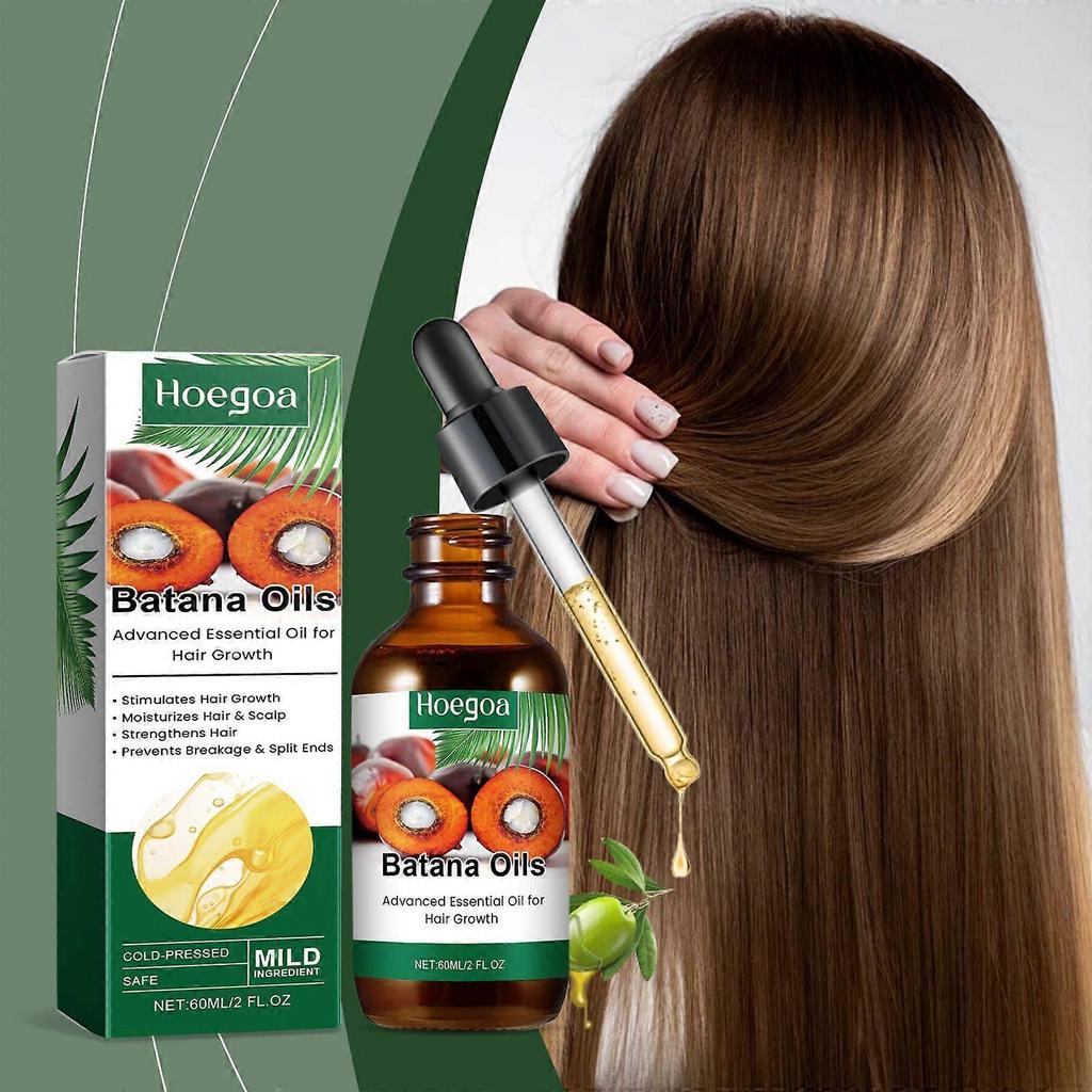 Hoegoa Batana Hair Care Essential Oil Strengthens Hair, Improves Hair Quality, Repairs Damaged Hair And Nourishes Scalp