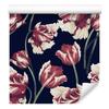 White and Red Tulips Wallpaper for Living Room and Bedroom 50x1000