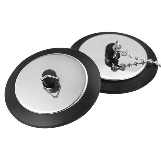 Резиновый фиксатор для слива раковины с цепным креплением, крючок, инструмент для предотвращения засора раковины, необходимый домовладельцу аксессуар для раковины