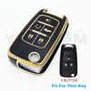 TPU Smart Key Case For Chevrolet Car Key Fob for Chevrolet Chevy Cruze Malibu Camaro Aveo Equinox Impala Sonic 2 3 4 5 Buttons