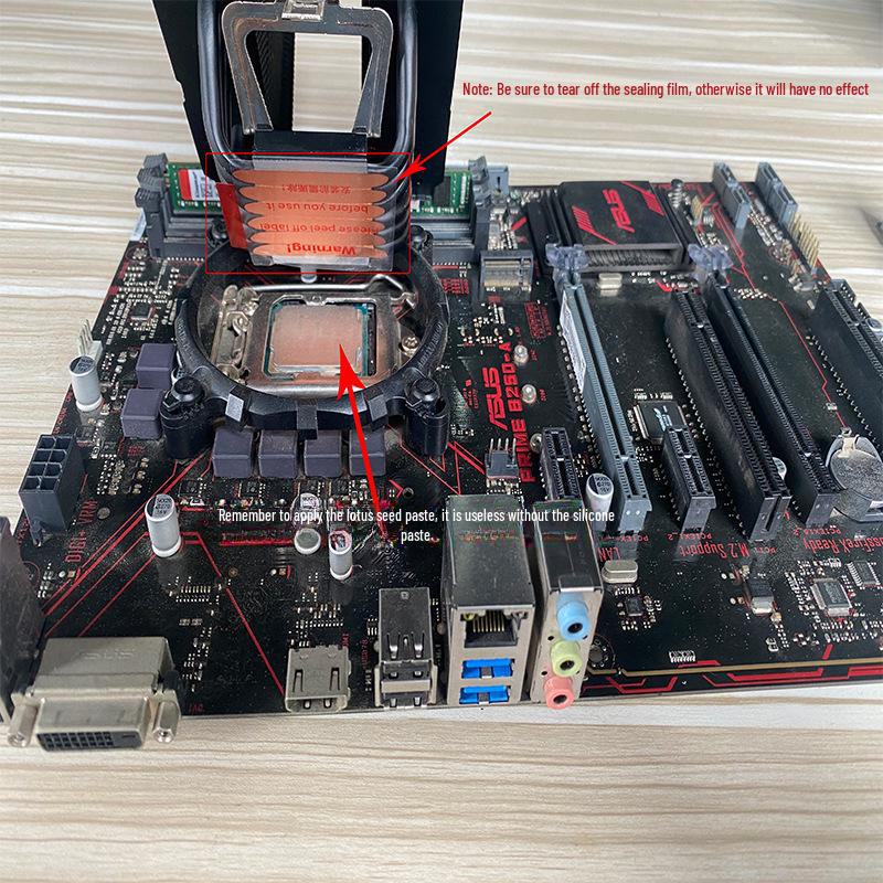 Радиатор для ЦП 12-го поколения с двумя медными трубками, бесшумный вентилятор со светодиодной подсветкой для настольных ПК, совместимый с сокетами 1150/1366/1700.