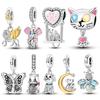 Cute Cartoon Animals Pendant Charm Beads New In Fit Bracelet Bangle Necklace Women Luxury Diy Fine Dangle Bead Jewelry Gift
