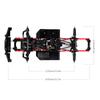 AUSTAR A2X-313C RC Car Chassis 275mm/10.8inch Wheelbase Chassis Frame 540 35T Motor for 1/10 RC Crawler Car Axial  SCX10 II RC Car