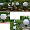 Garden Decoration Light LED Solar Light Ornament Acrylic Round Ball Shape Greensward Wall Column Street Lamp