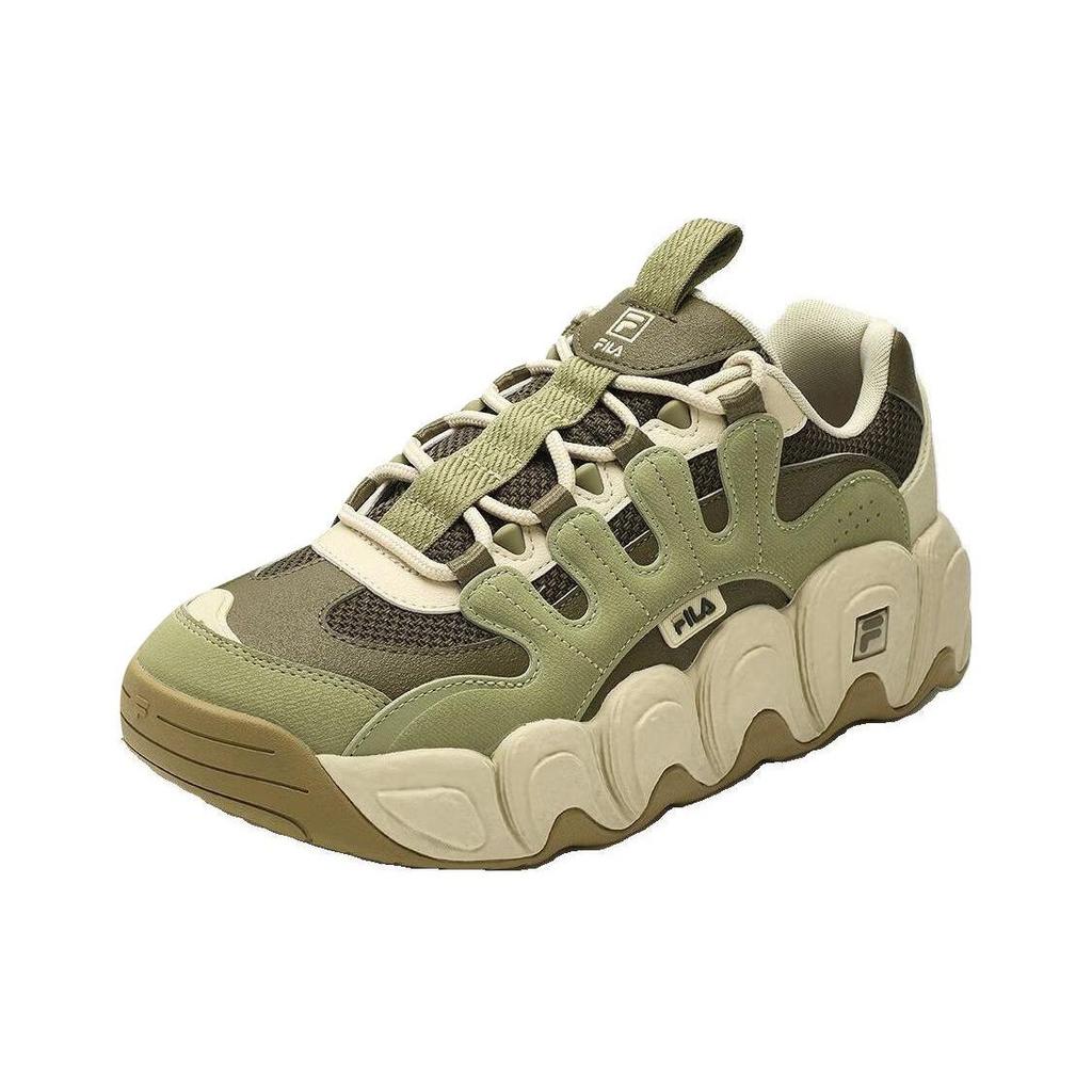 Fila Mars 1 Comfortable Versatile Shock Absorbing Non-Slip Low-Top Dad Shoes Men Sneakers Olive-Green F12M342103FOA