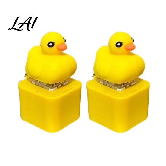Anxiety Relief Keychain 1/2Pcs Seagull Mine Button Keychain Rechargeable Fidget Clicker with Real Stress Sound & LED Light Mini Hanging Buckle