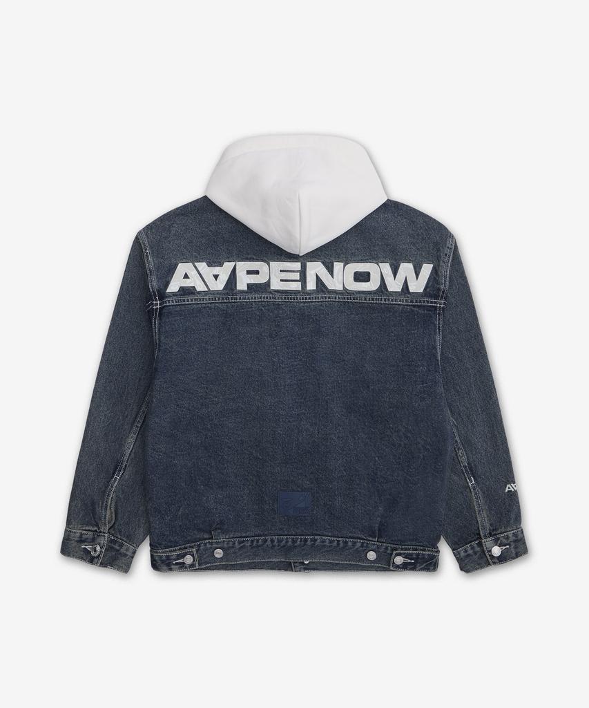 Aape Aapenow Detachable Hooded Denim Jacket - Blue / Aapljm7766Xxqblx