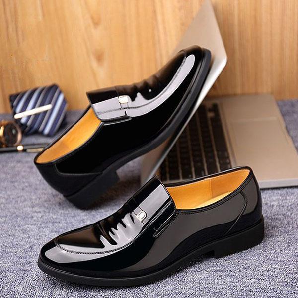 Деловая кожаная обувь, мужская мужская обувь из воловьей кожи первого слоя, формальная кожаная обувь с внутренним увеличением роста