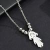 Stainless Steel Family Necklace Personality Lover Necklace Friendship Necklace  Gifts