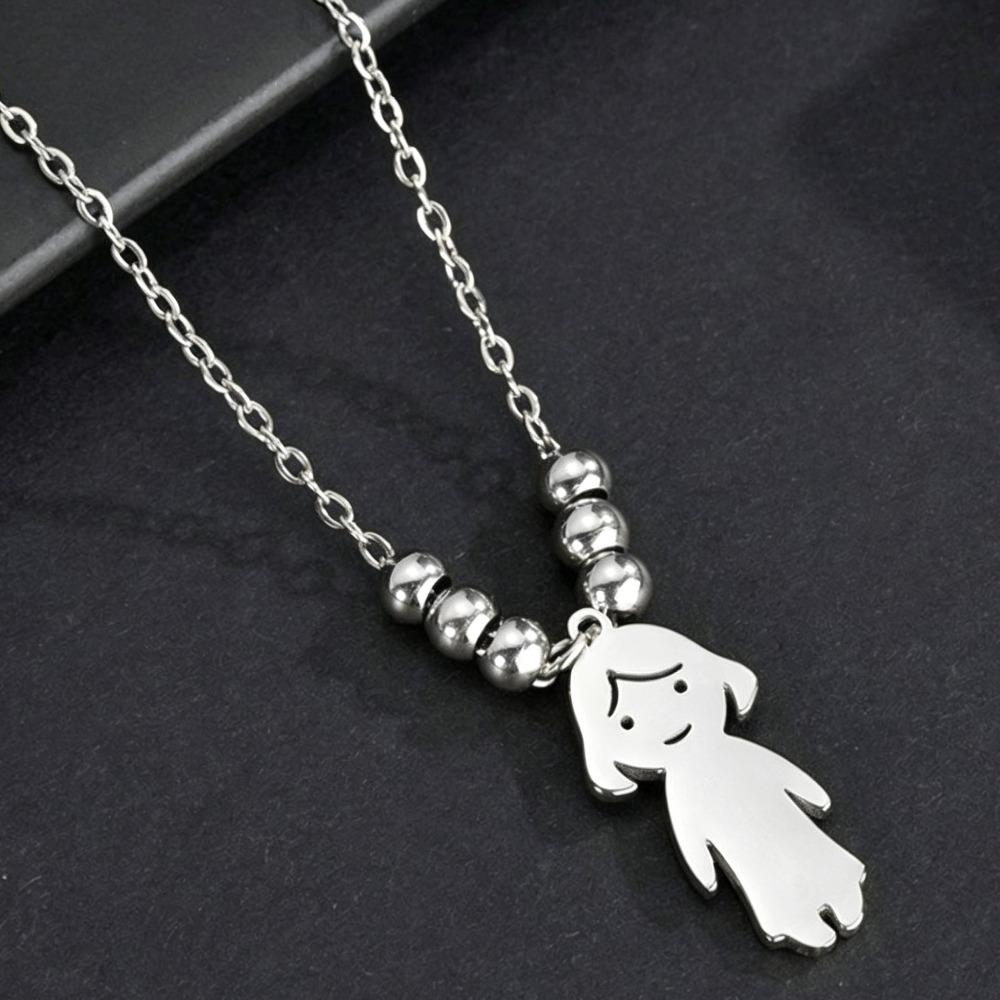 Stainless Steel Family Necklace Personality Lover Necklace Friendship Necklace Gifts