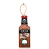 [A1597] - Humorous Wooden Bottle Opener 'Bottle' (Papa's Beer - Sweet and Powerful! ) - 20x7cm