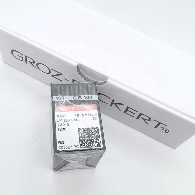 100PCS/BOX GROZ-BECKRT Brand UY128 TV*3 Needle for THREE Needle Five Thread  Sewing Machine Spare Parts Accessories