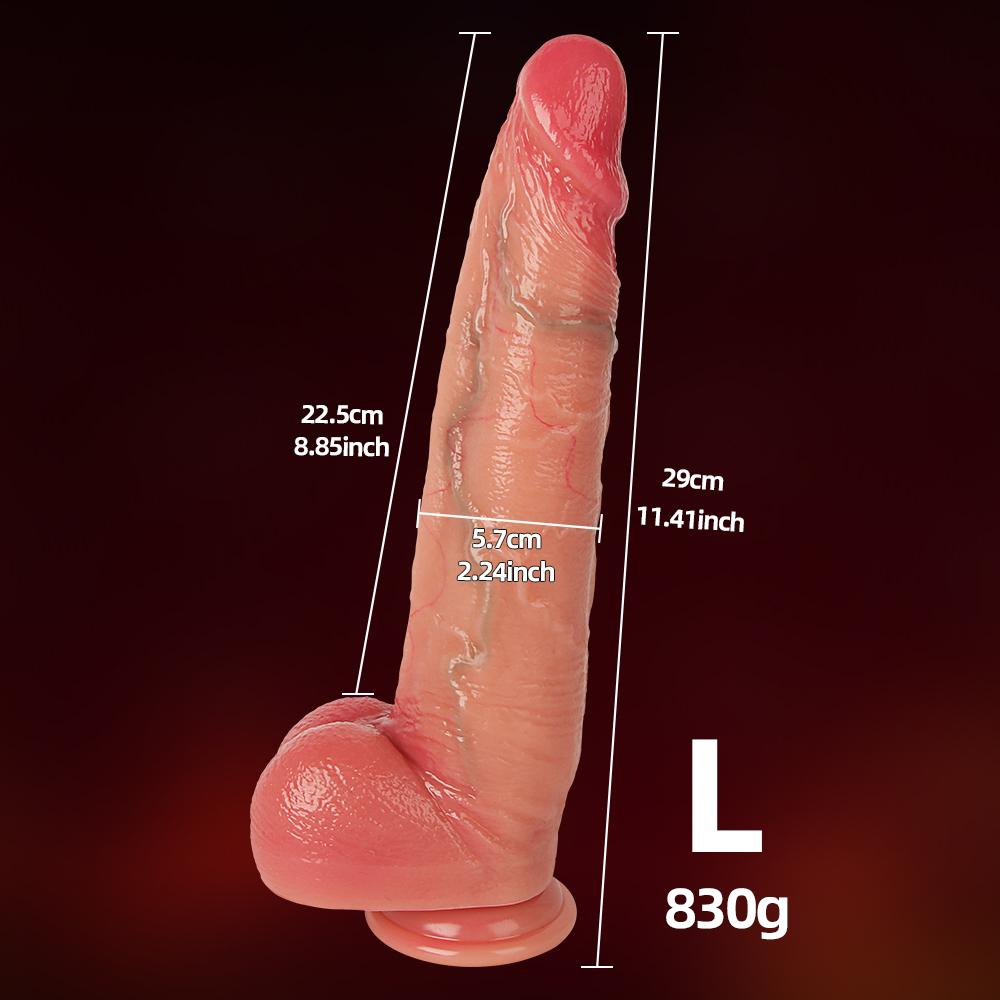 Big Realistic Dildo for Women Beginners Skin Sliding Foreskin Anal Vagina G Spot Stimulation Artifical Penis Sex Toy Masturbator