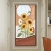 Скандинавский холст с подсолнечником, картина с цветочным пейзажем, постеры с растениями и листьями, принты, украшение для гостиной, крыльца, настенное искусство Cuadros
