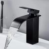 Stainless Steel Waterfall Wash Basin High And Low Faucet Black Hot And Cold Toilet Wash Basin Bathroom Home