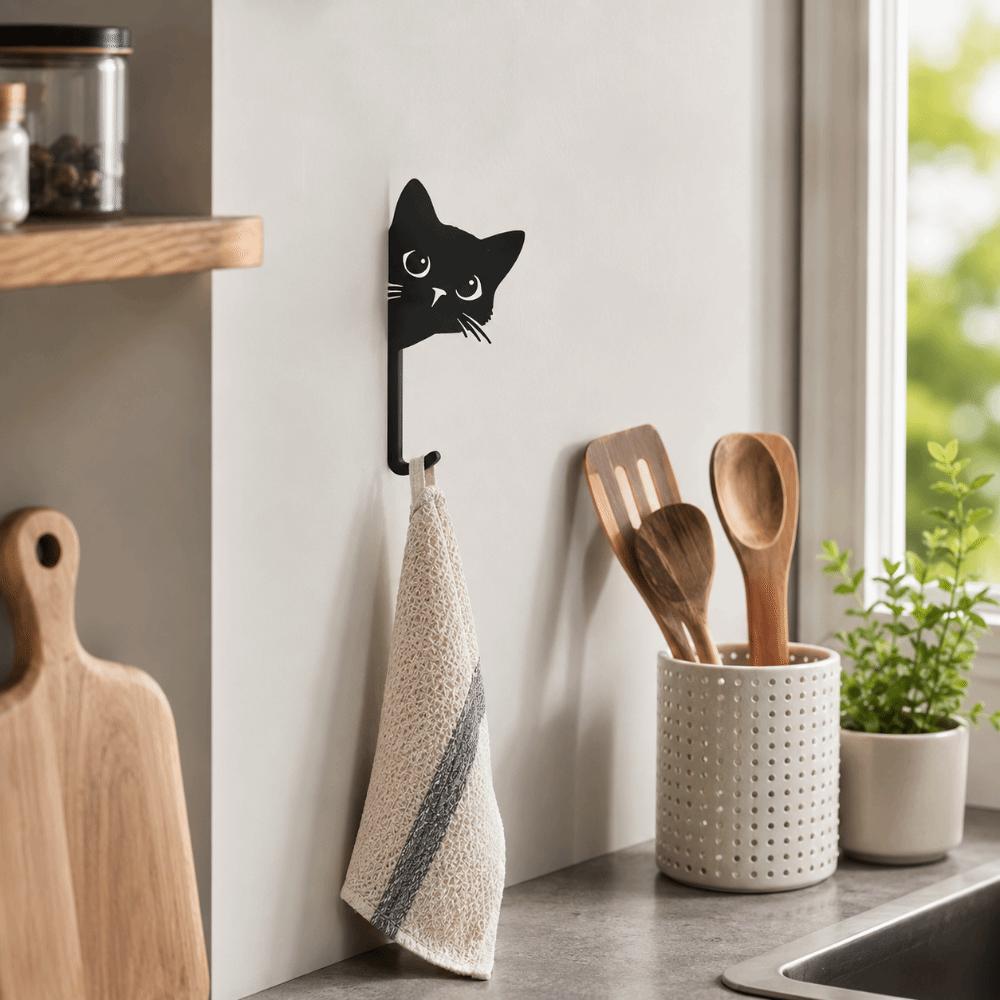 Decorative Cat Hooks 3D Printed Key Holder Creative Kitten Wall Hooks  Home