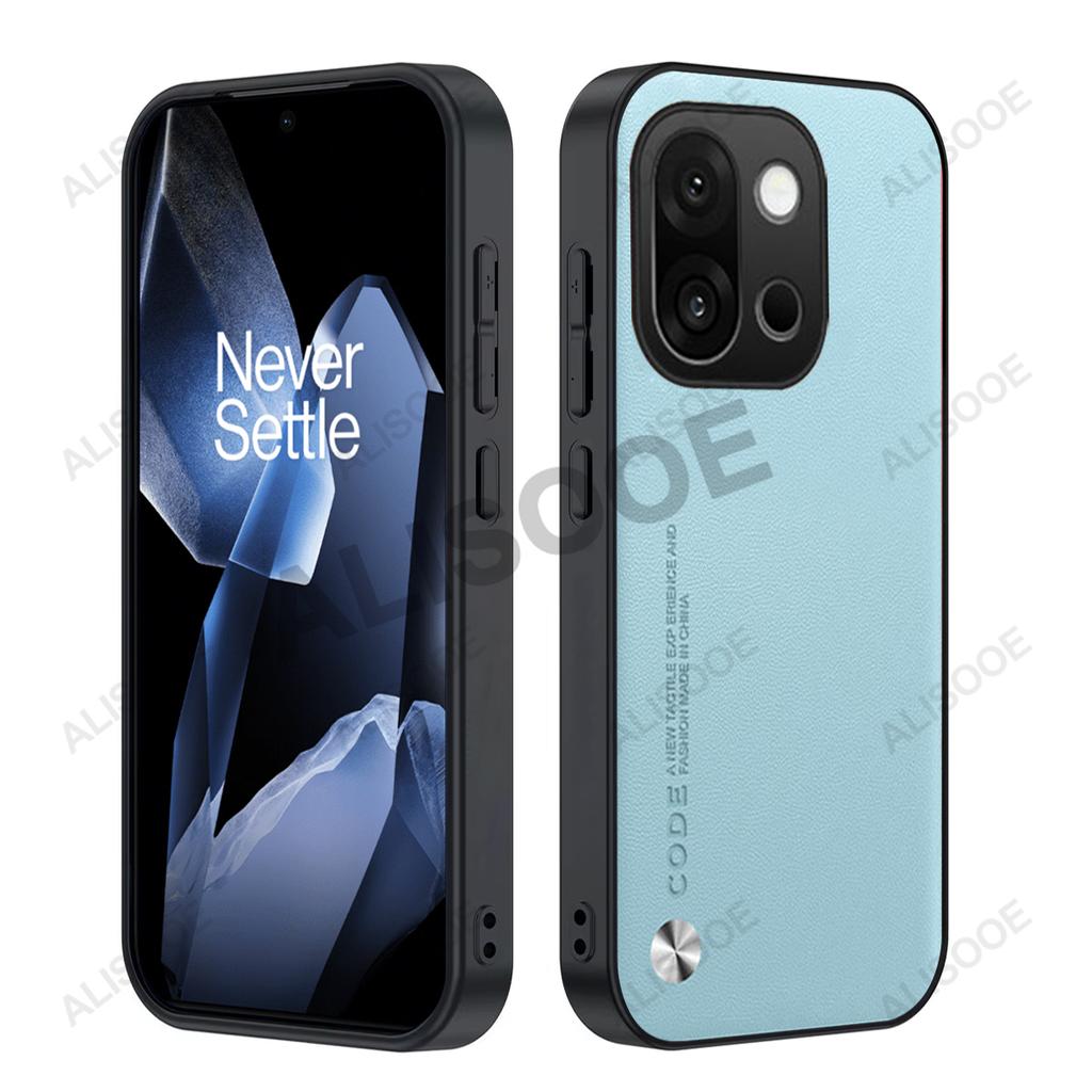 Кожаный чехол-фунда для Oneplus 15, чехол Capa из искусственной ПУ-кожи с роскошной текстурой волокна