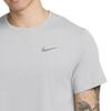 Nike Мужская футболка с коротким рукавом, однотонная, с круглым вырезом, повседневная, из ткани Dry Fit с УФ-защитой, серая DV9316-098