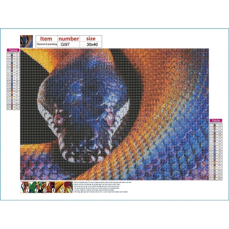 5D Diy Алмазная картина Цвет змея Набор для вышивки крестом Полный Алмазная вышивка Мозаика Художественная картина Стразы Декор Подарок