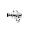 Model Wall-Mounted Chrome Finish Brass Material Eco-Friendly Water Saving Time Delay Self-Closing Press Toilet Flush Valve Hotel
