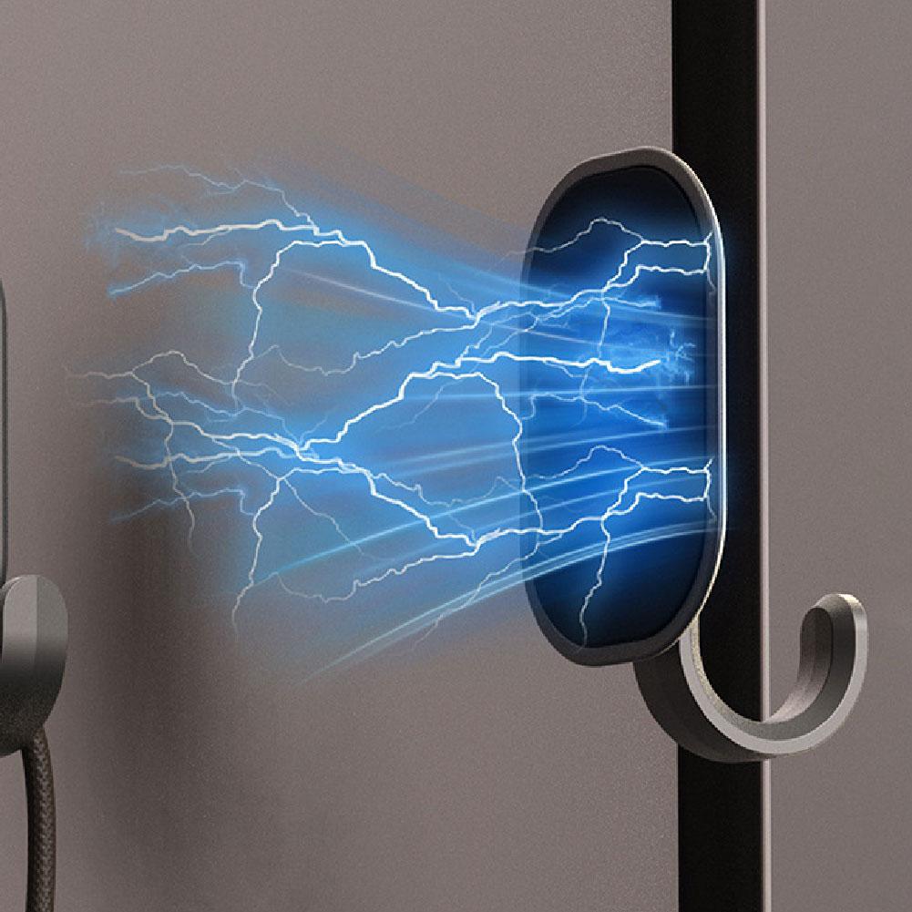 Non Perforated Refrigerator Magnetic Hook, Household Door Rear Hook, Multifunctional Thickened Strong Suction, Reusable Suction