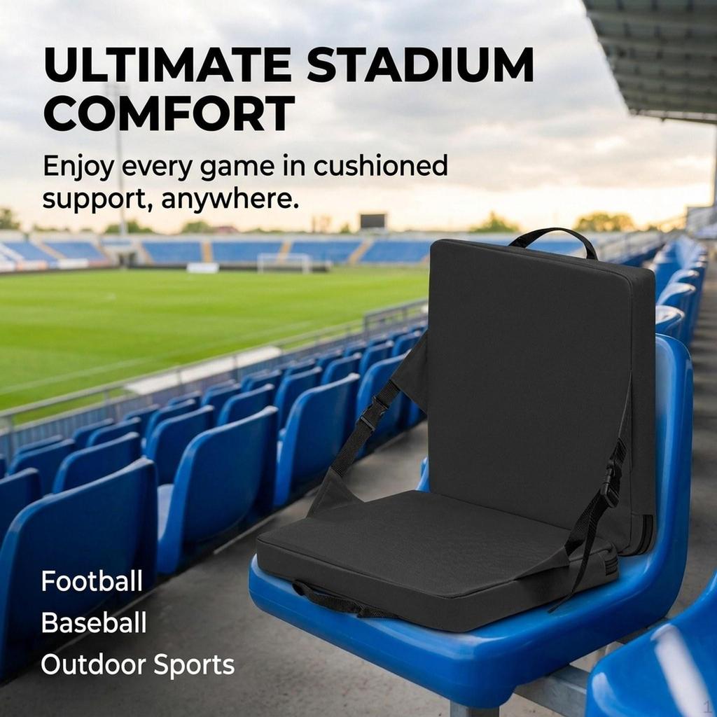 Stadium Cushion Picnic Chair Foldable Portable Seat Outdoor Bleacher Pad for Concert
