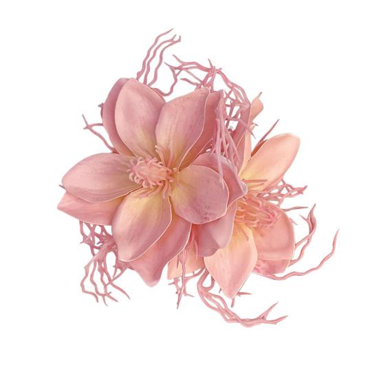 Заколка для волос в пляжном стиле, гавайский, богемный, цветочный аксессуар для волос, универсальный дизайн, удобный боковой зажим для волос