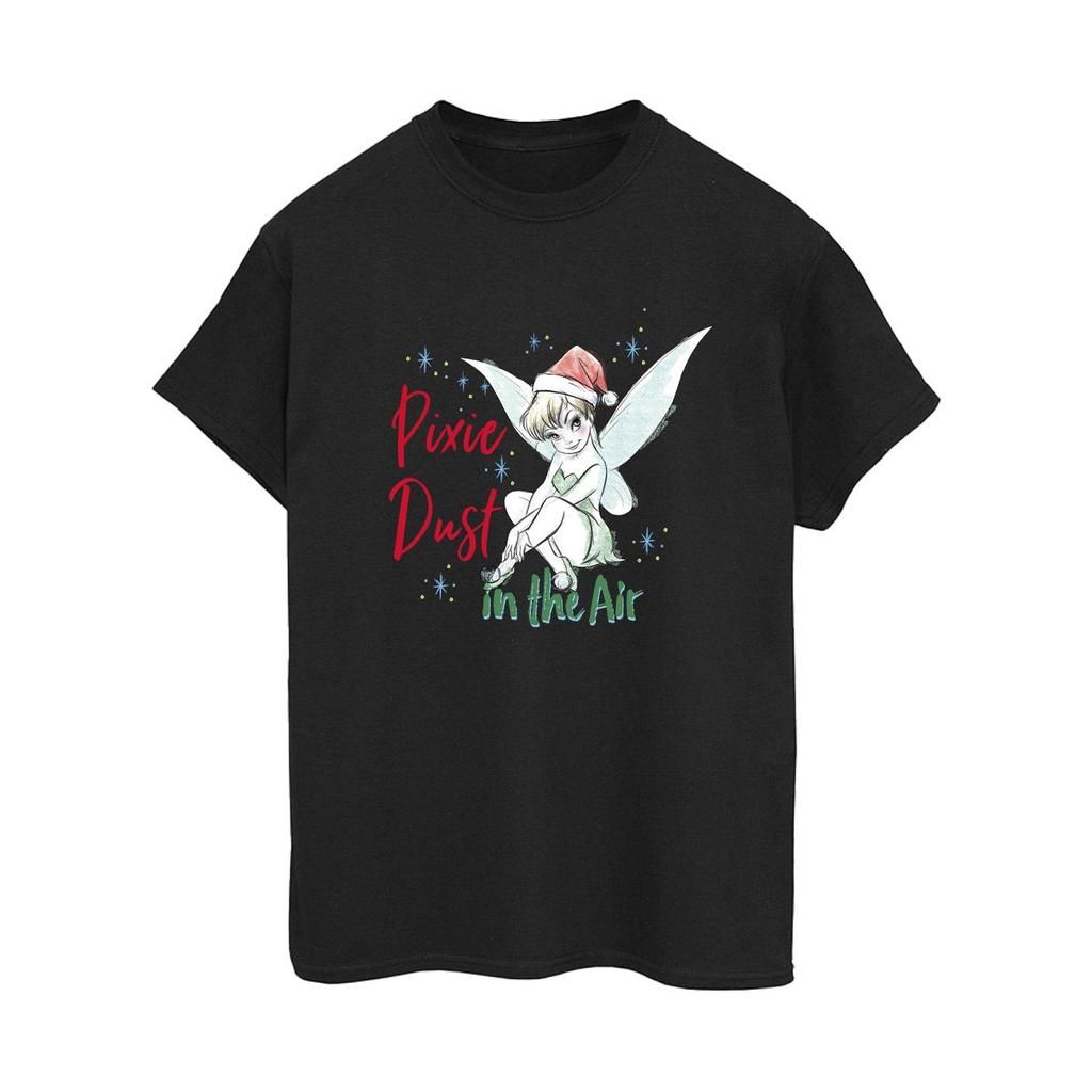 Disney Womens/Ladies Tinker Bell Pixie Dust Cotton Boyfriend T-Shirt
