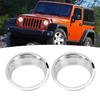1 пара Накладки на фары переднего света автомобиля Подходят для Jeep Wrangler 20072017Яркий цвет