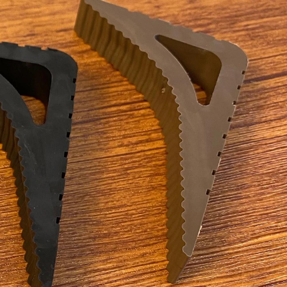 Safety Triangle Shape Door Stop Creative Rubber Block Wedge Doorstops Home Office Anti-collision Door Rear Stoppers Protection