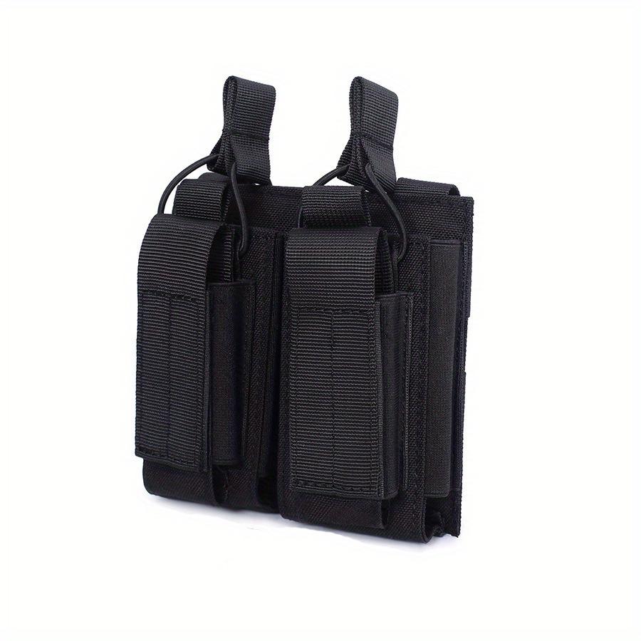 Tactical Molle Magazine Pouch Tactical Pouch Double Rifle Pistol Mag Pouch 2-Layer Cartridge Holder