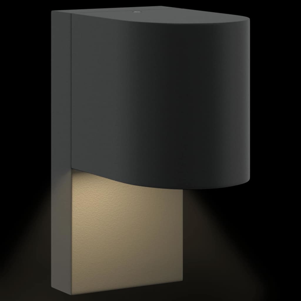 Outdoor Wall Lamp Black 12 x 7 x 15 cm Stainless Steel