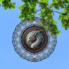 Ice Dragon Wind Spinner 3D Metal Art Decor with 360 Rotating Hook for Outdoor Indoor Garden Patio Yard Housewarming Gift Weather Resistant