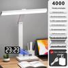 Rechargeable Eye-Protection Desk Lamp with Clock for Children and College Students