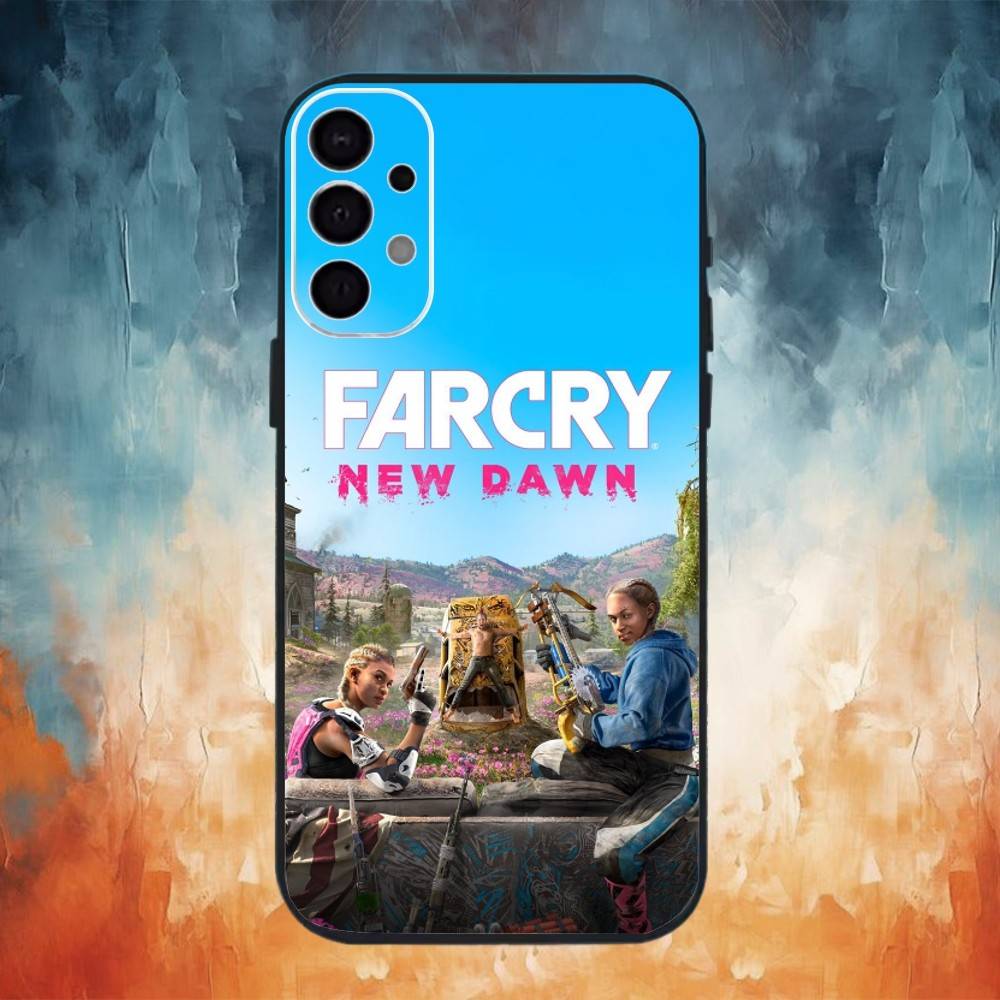 Игровой Захватывающий Открытый Мир f-Far Crys Чехол для Телефона Для Samsung S26,25,24,23,22,30,21,10,9,Ultra,Plus,Lite Черный Мягкий Чехол