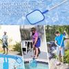 Durable Swimming Pool Leaf Skimmer Net with Telescopic Pole Easy Cleaning for Pools, Spas, and Ponds