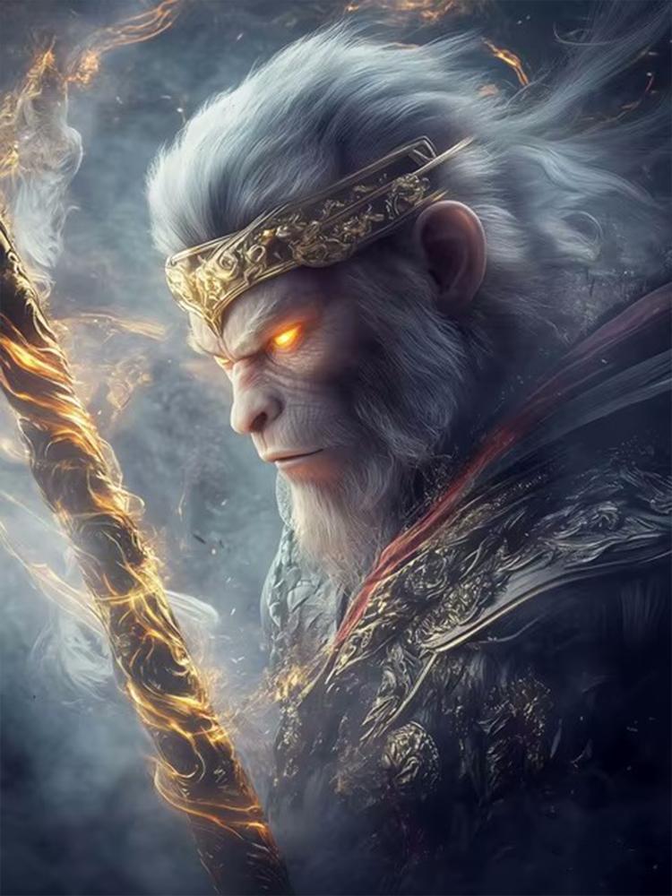 5D DIY Новый набор для алмазной живописи 5D DIY Черный миф Укун Игра Алмазная мозаика Вышивка Китайская мифология Персонаж Вышивка крестом