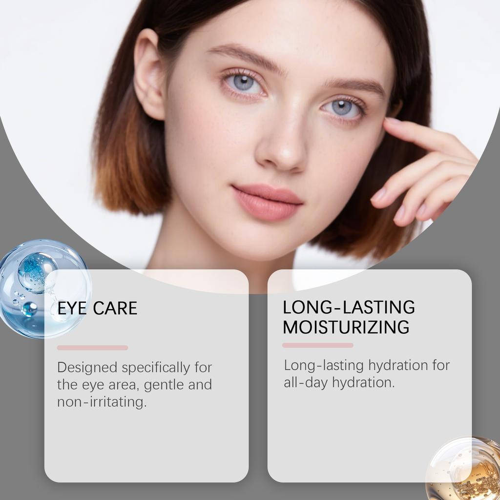 EELHOE Glitter Gel Eye Mask Moisturizes and Nourishes Eye Skin, Brightens and Softens Fine Lines Around the Eyes