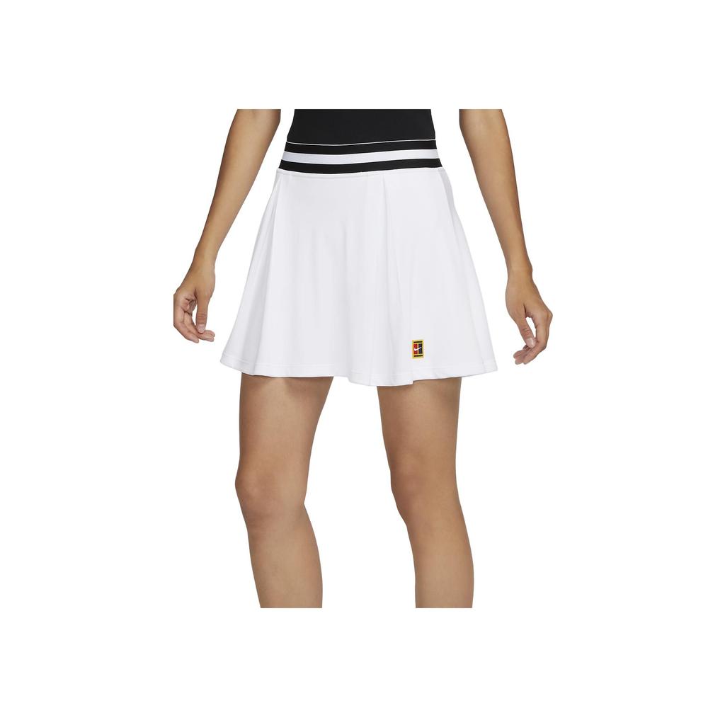 Nike Court Dri-FIT Heritage Однотонная Юбка-шорты Теннисные Шорты Женские шорты Белый FB4154-100