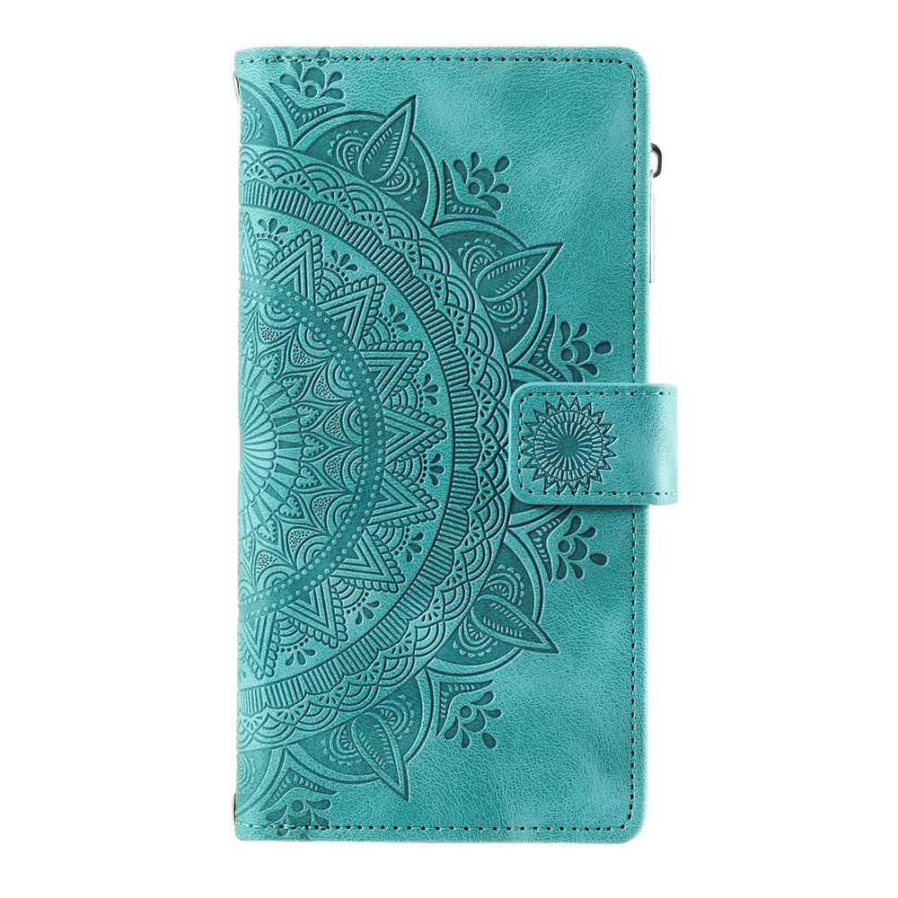 For Samsung Galaxy All Series for A Series,J Series,S Series,Note Series Embossed Design Flip Leather Zipper Wallet Handbag Case Cover
